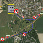 Radar routier à la sortie de l'Autoroute