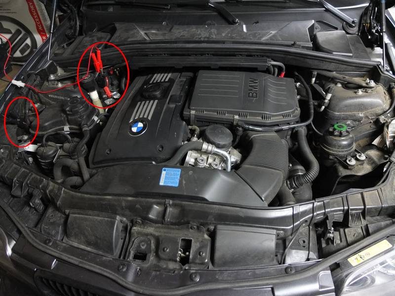 BMW 135i e88 - charger sa batterie