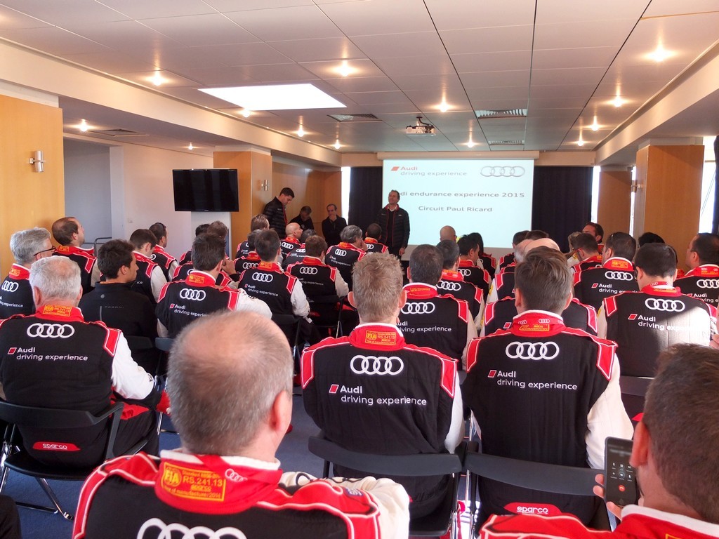 Audi endurance experience - briefing de course 