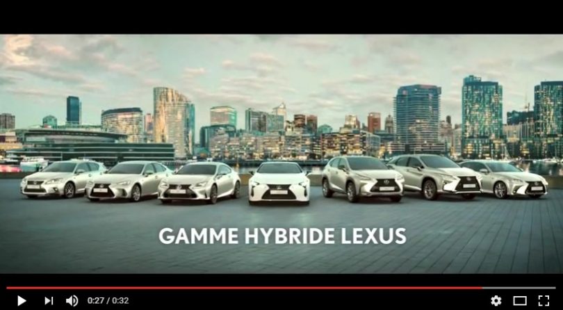Publicité hybride Lexus - rentrée 2016