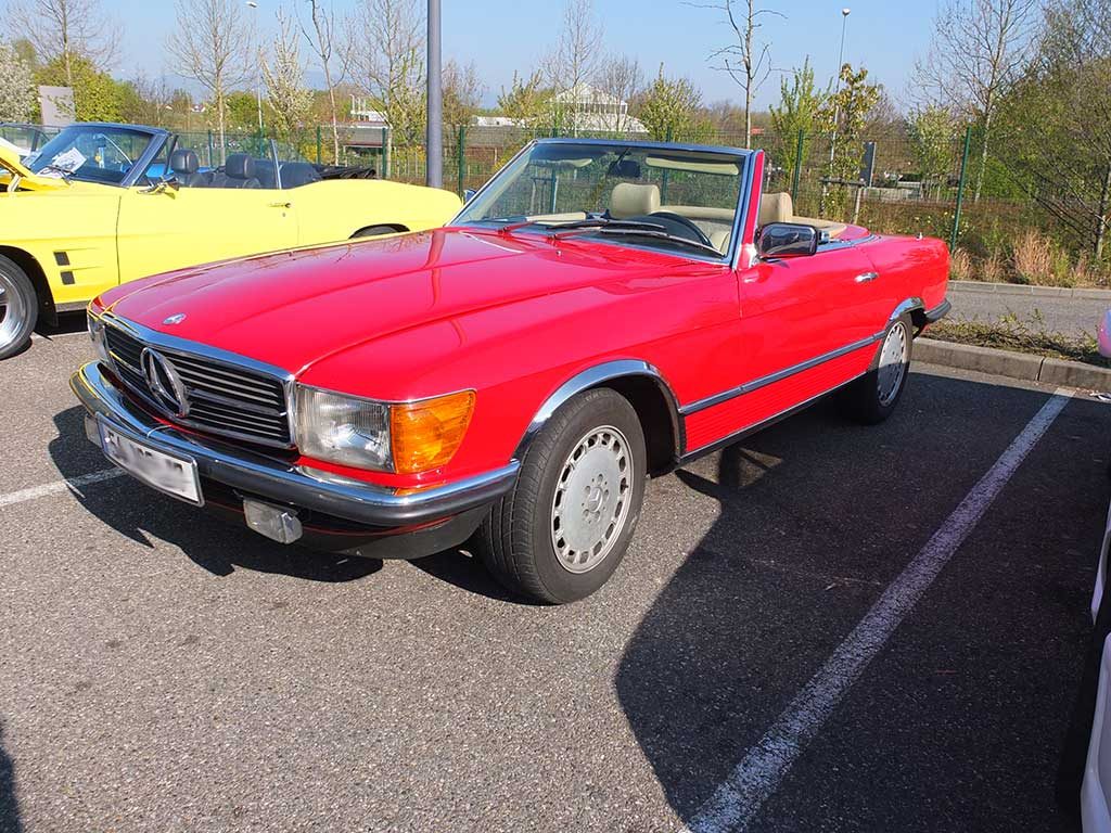 Rassemblement Mensuel Mulhouse Trident - Avril 2017 - Mercedes 280SL