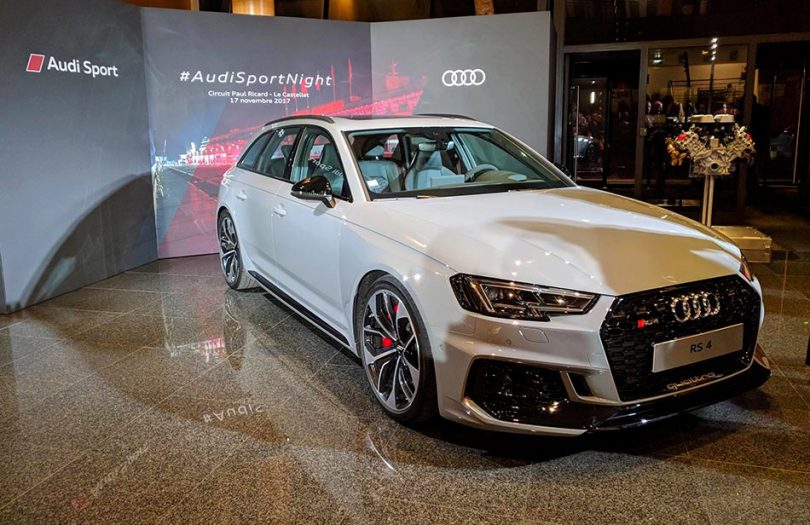 Nouvelle Audi RS4 B9 2018 à la #audisportnight