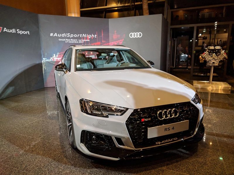 Nouvelle Audi RS4 B9 2018 à la #audisportnight