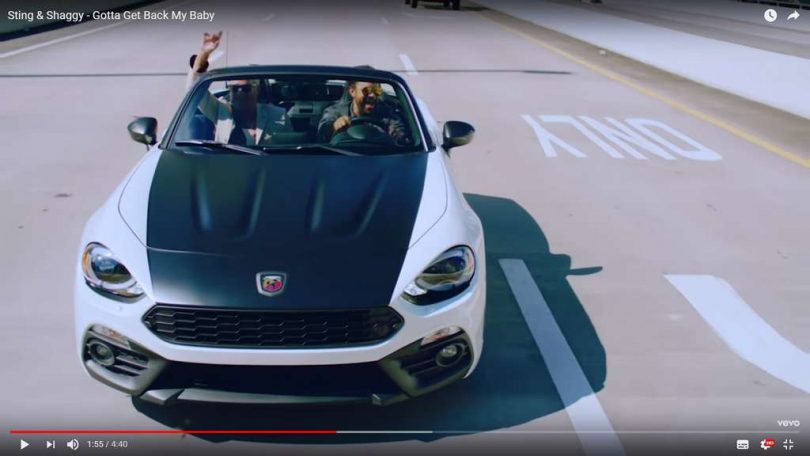 abarth 124 spider clip shaggy sting