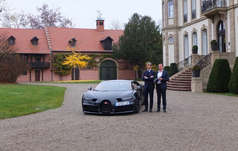 signature partenariat Bugatti Champagne Carbon