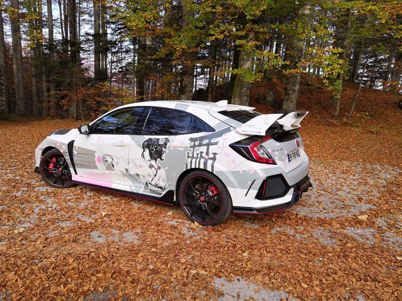 Honda Civic Type R Art Car Manga