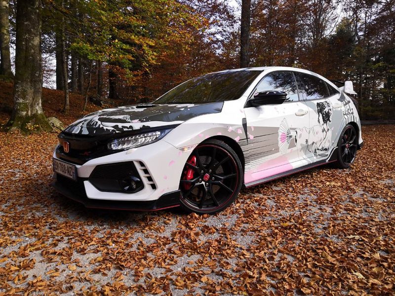 Honda Civic Type R Art Car Manga