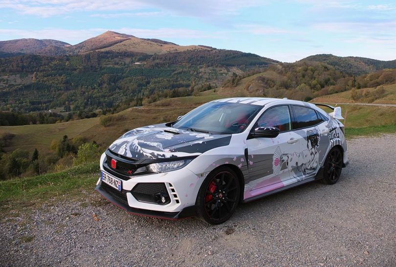 Honda Civic Type R Art Car Manga