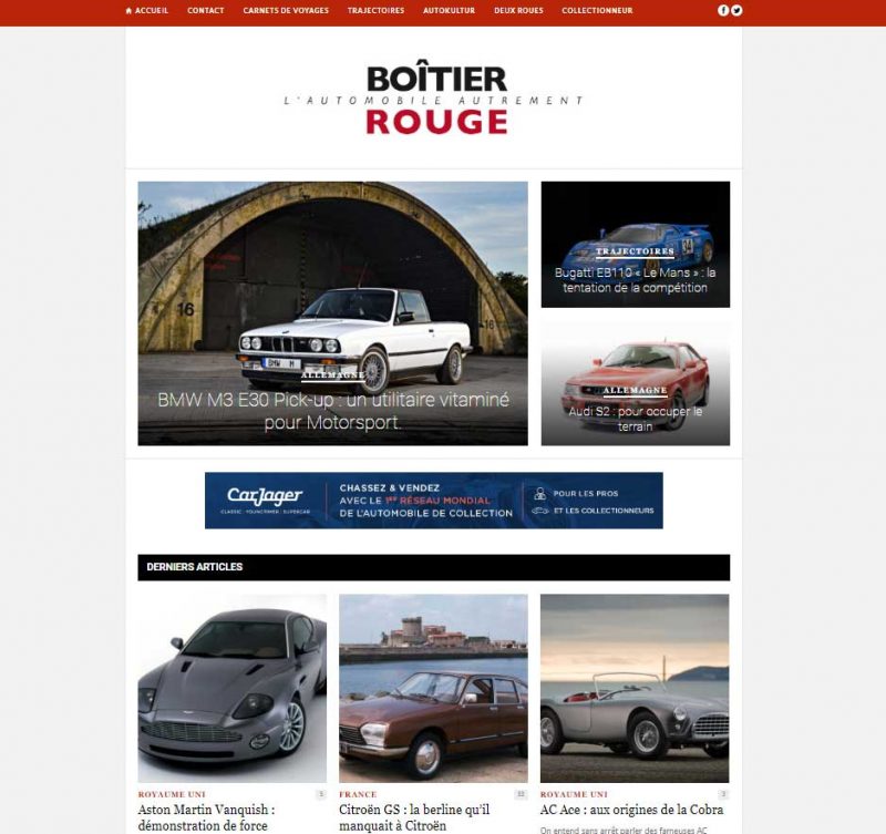 Boitier Rouge média automobile