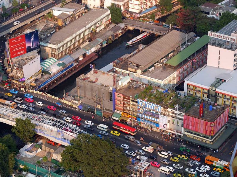 Circulation dans les rues de bangkok