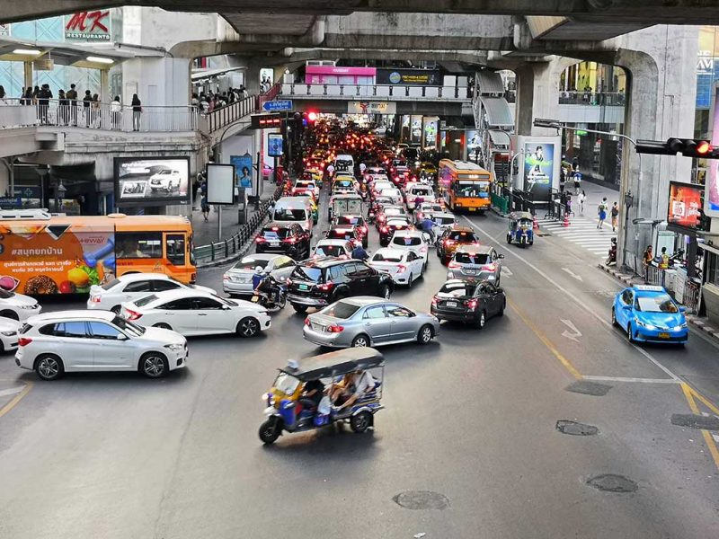 Circulation dans les rues de bangkok