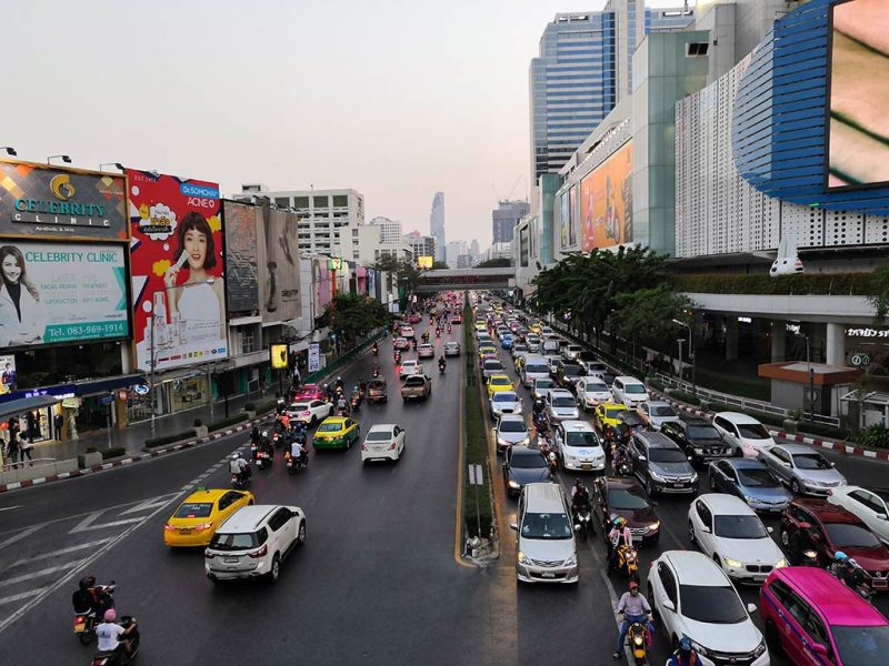 Circulation dans les rues de bangkok