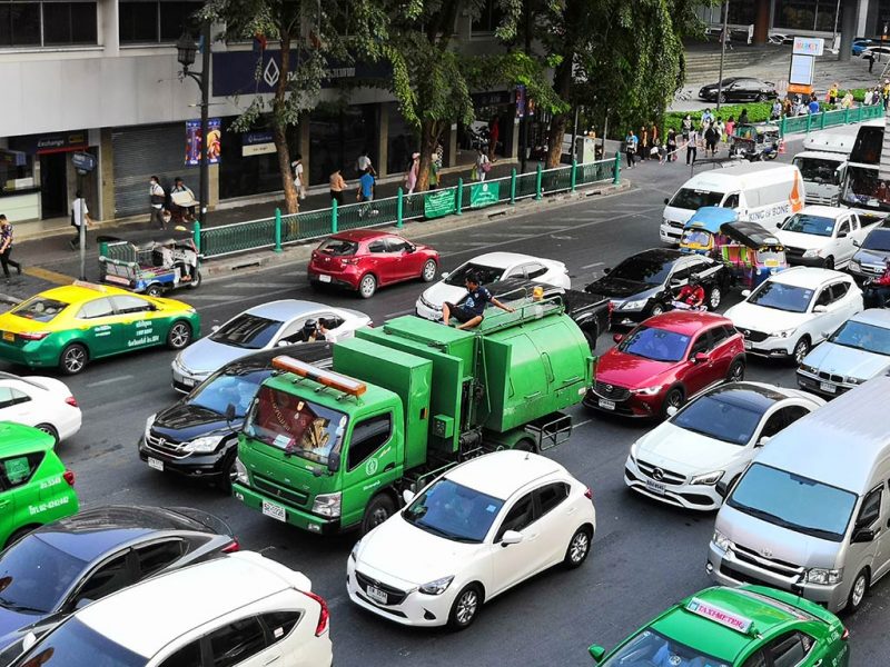 Circulation dans les rues de bangkok