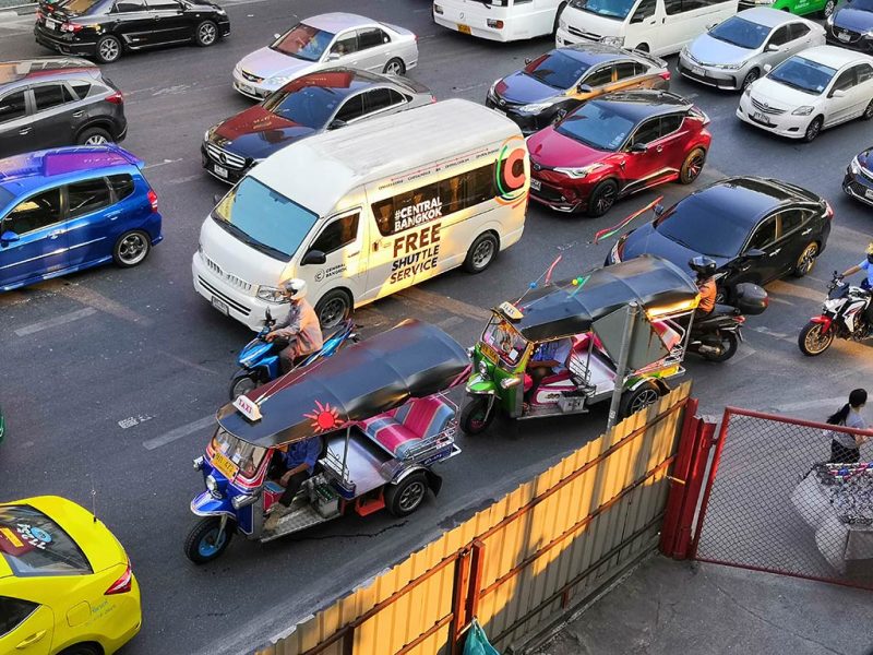 Circulation dans les rues de bangkok