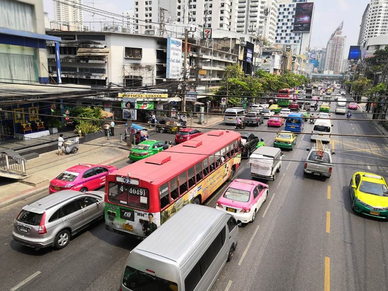 Circulation dans les rues de bangkok