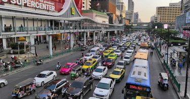 Circulation dans les rues de bangkok