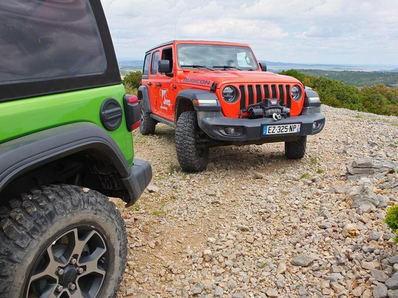 Jeep Academy en Jeep Wrangler Rubicon (domaine de chateau de Lastours)