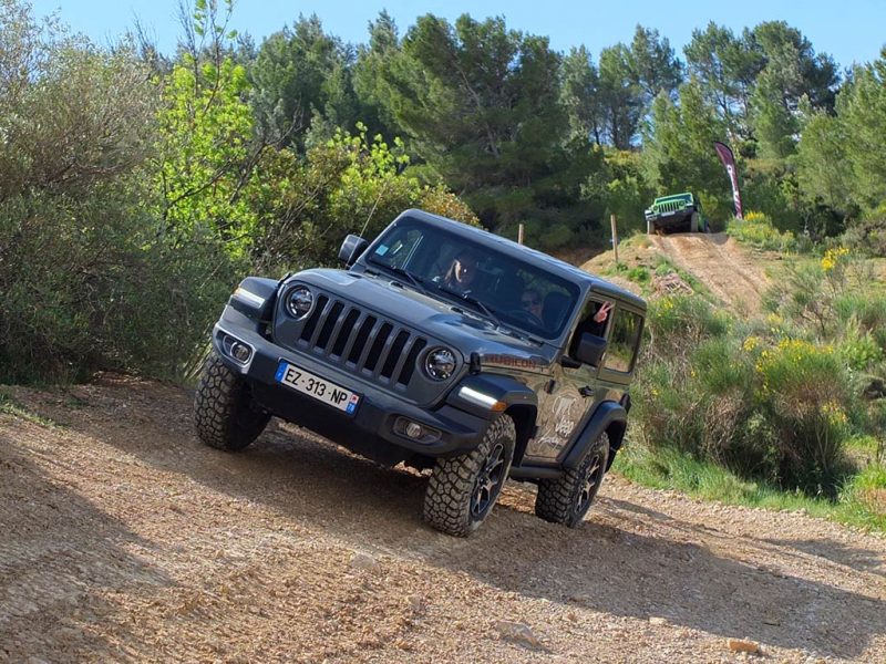 Jeep Academy en Jeep Wrangler Rubicon (domaine de chateau de Lastours)