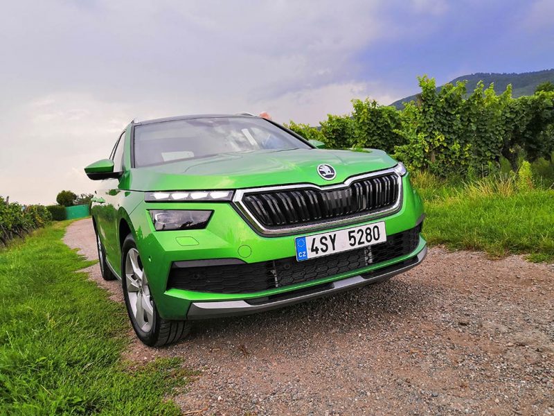 Skoda Kamiq (2019) vert rallye - face avant