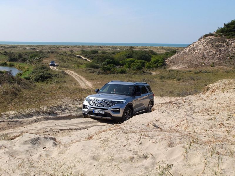 Essai Ford Explorer PHEV - off-road domaine du marquenterre