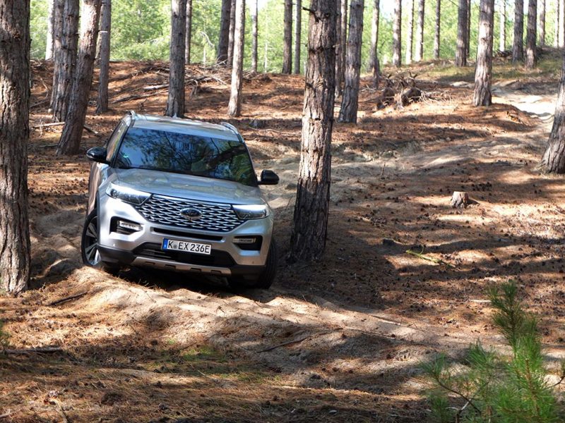 Essai Ford Explorer PHEV - off-road domaine du marquenterre