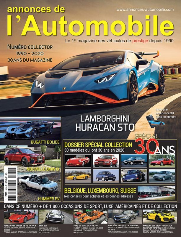 couverture numero 30 ans annonces automobile