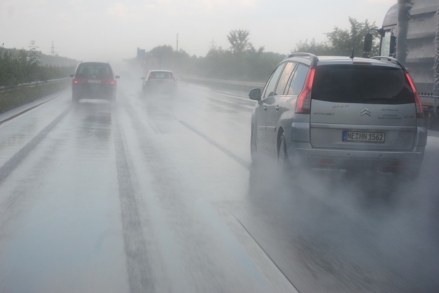 autoroute pluie