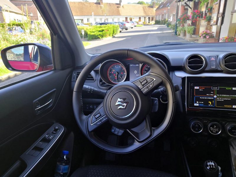 essai de la Suzuki Swift 2020 - intérieur