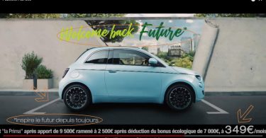 cas d'ecole : pub fiat 500e dicaprio