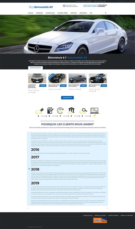 screenshot a7 automobile (faux sites annonces)